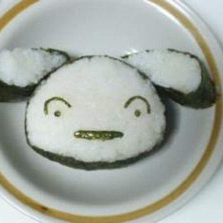 海苔でクレヨンしんちゃんの『しろ』（キャラ弁）